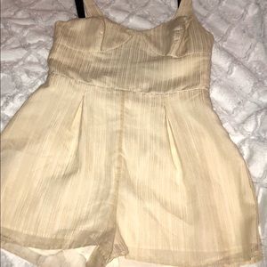 BCBGeneration Romper size 12 cream color